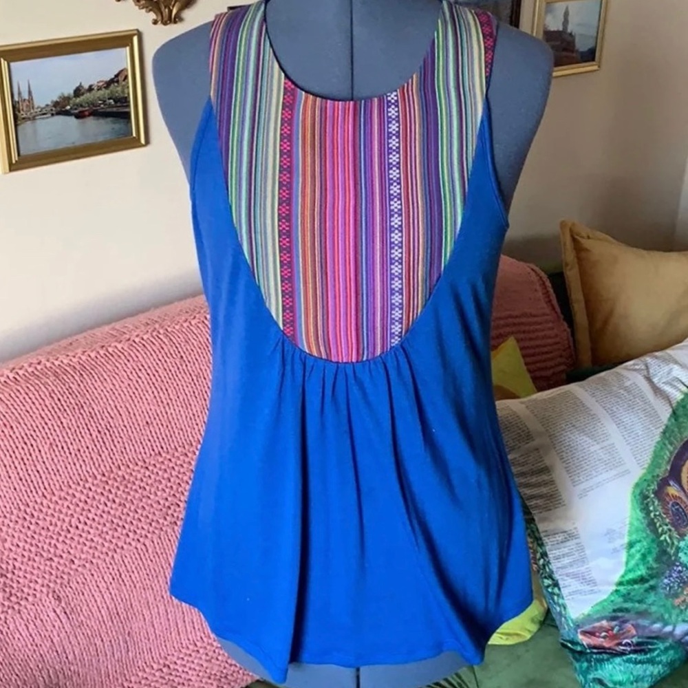 Charming Charlie boho tapestry tank top